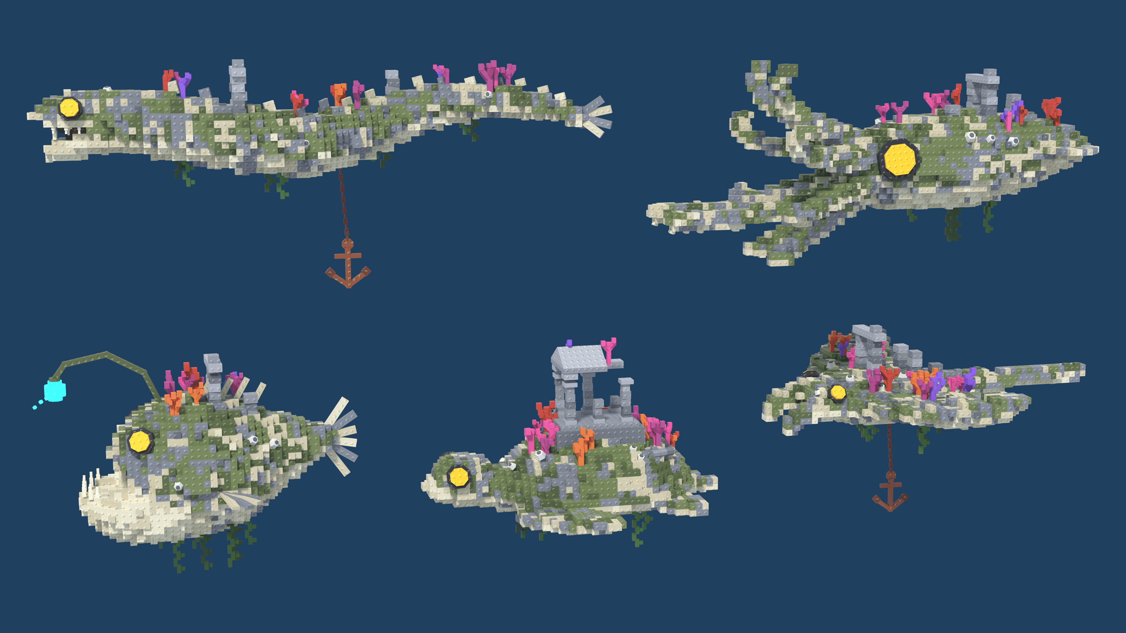 ๐ Abyss Creatures 3D Model Pack โ Roblox Studio Assets