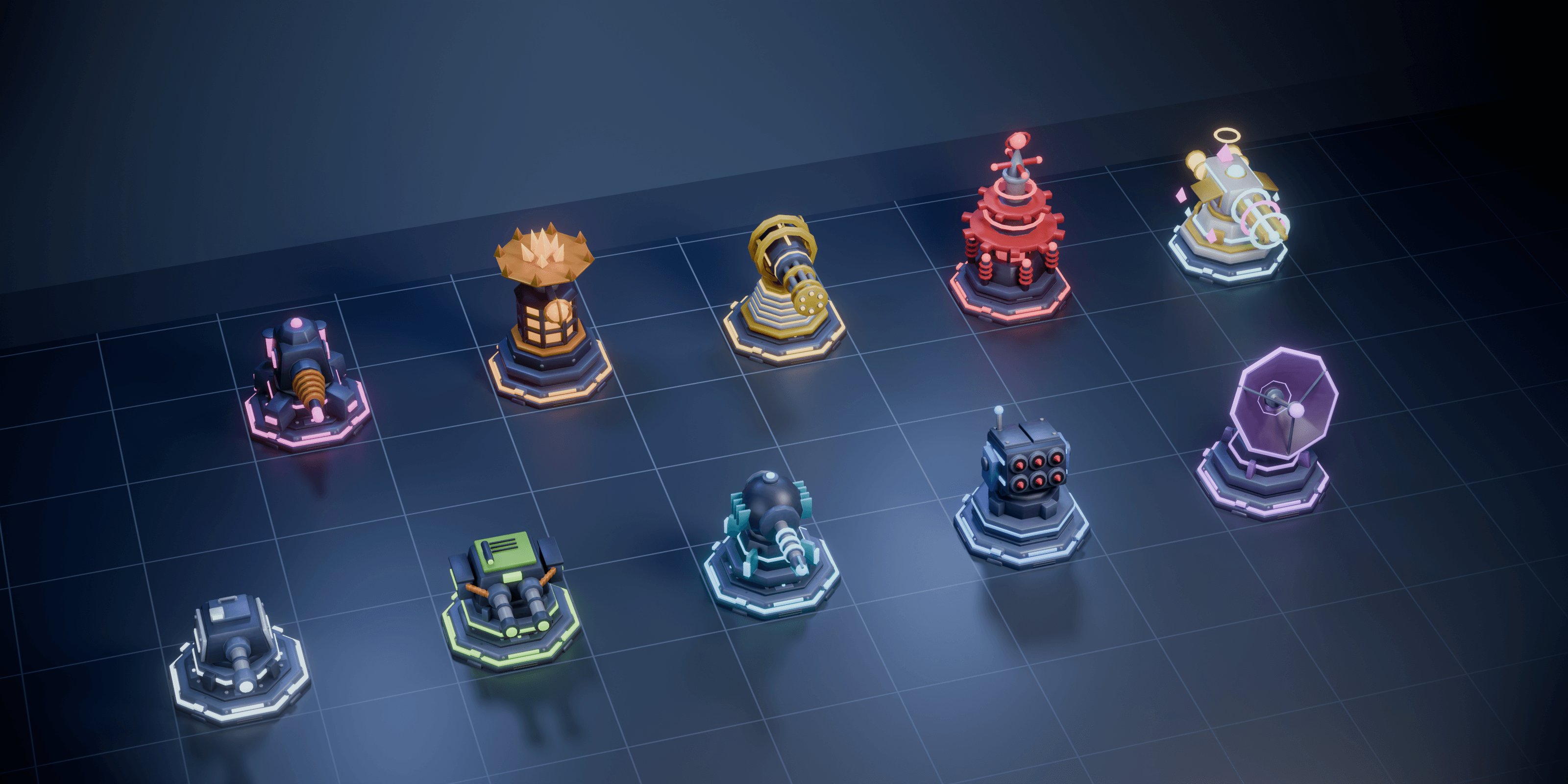 3D Assets Pack For Tower Defense Game
