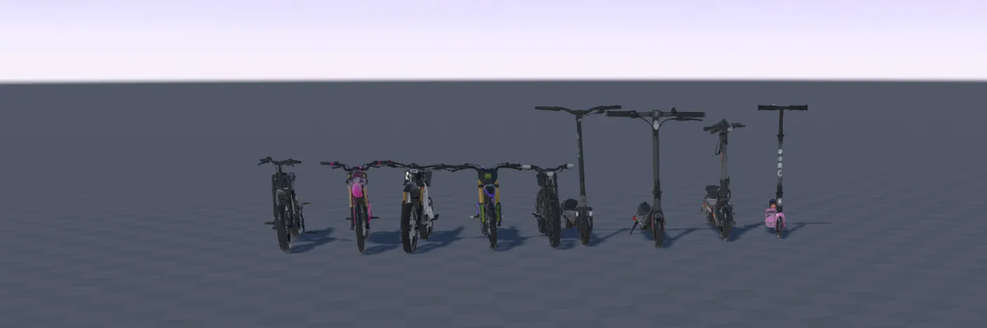 E-Life Bundle – 11 Electric Dirt Bikes & E-Scooters