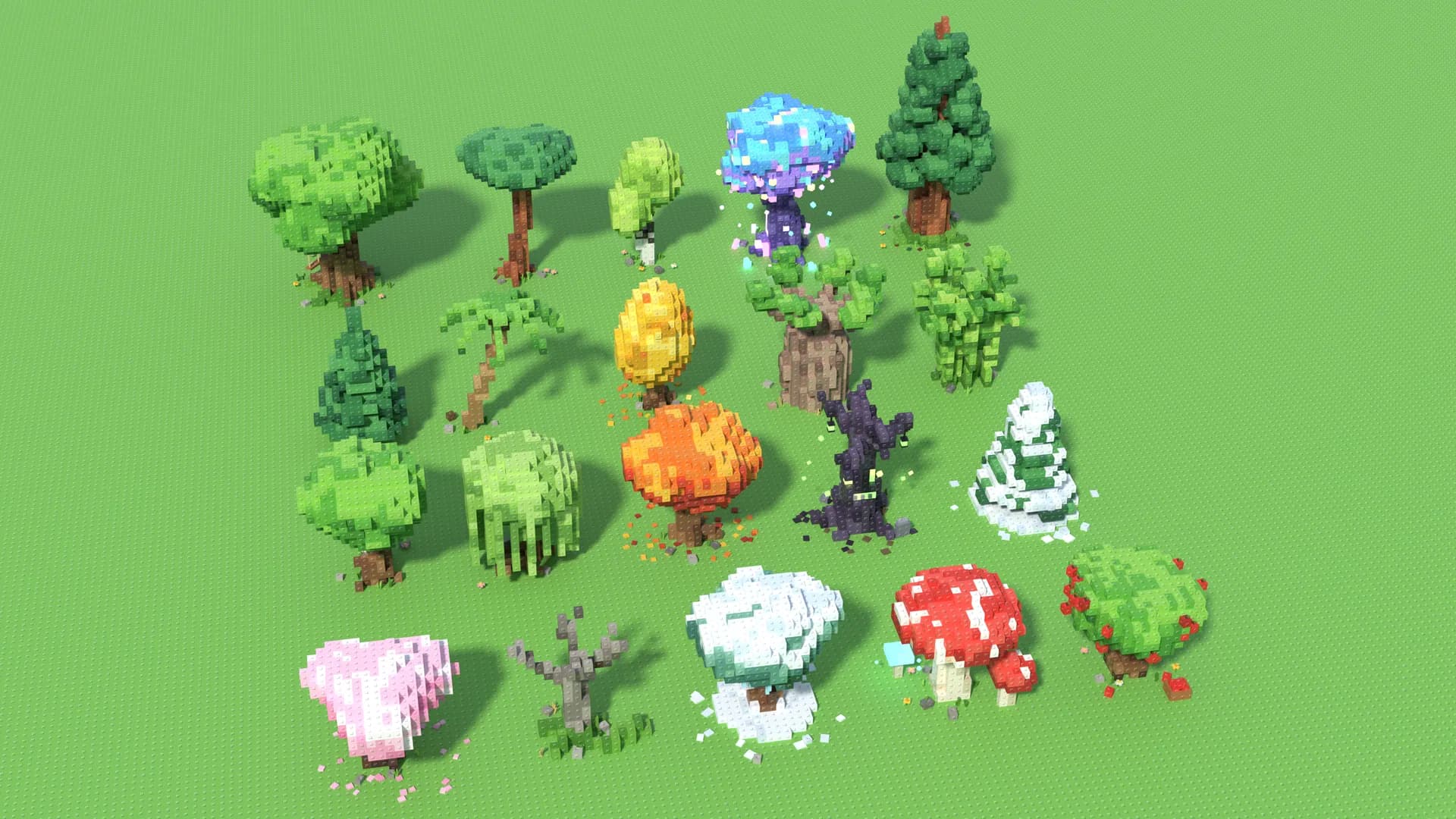 🌳 20 Trees 3D Model Pack – Roblox Studio Assets